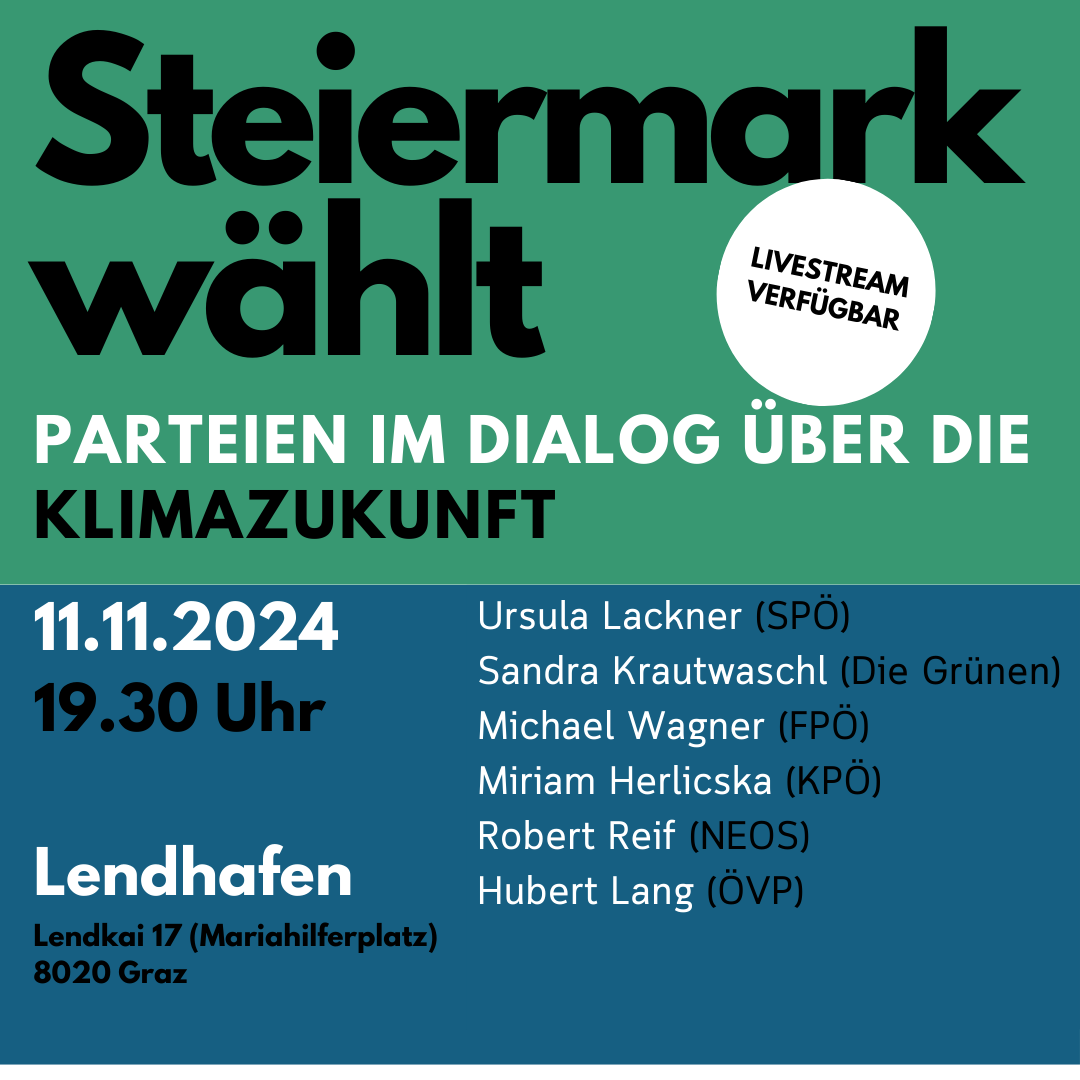 Dialog über die Klimazukunft am 11. November 2024.
